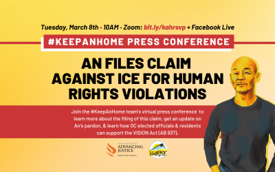 Media Advisory: TOMORROW: An Thanh Nguyen, Vietnamese Refugee, To File Claim Against ICE for Human Rights Violations